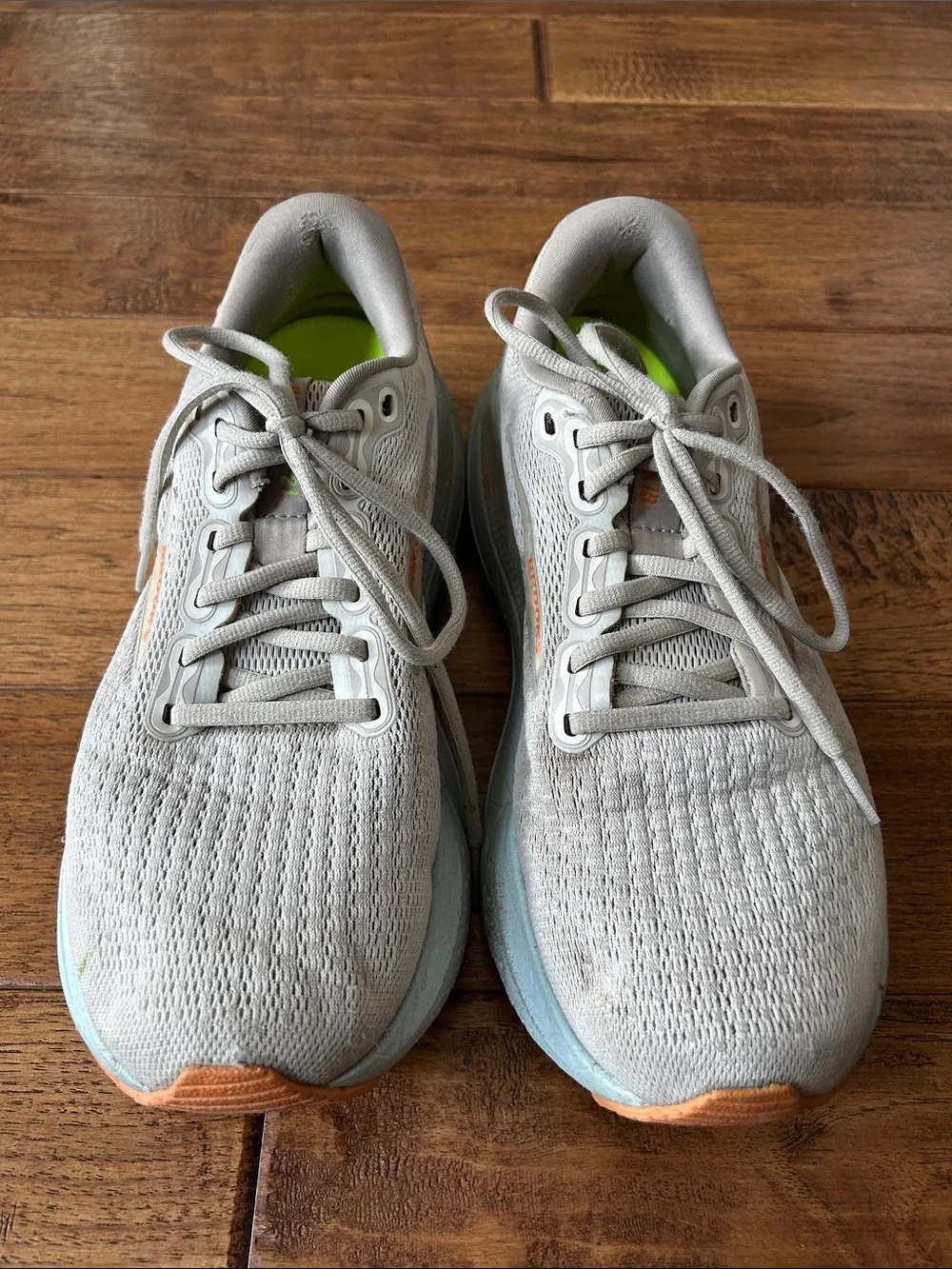 Brooks Glycerin 21 Road-Running Shoes Coconut Aqua Sunset Womens Size 10.5